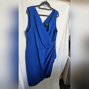 Macy's Royal Blue Asymmetrical Cocktail Dress